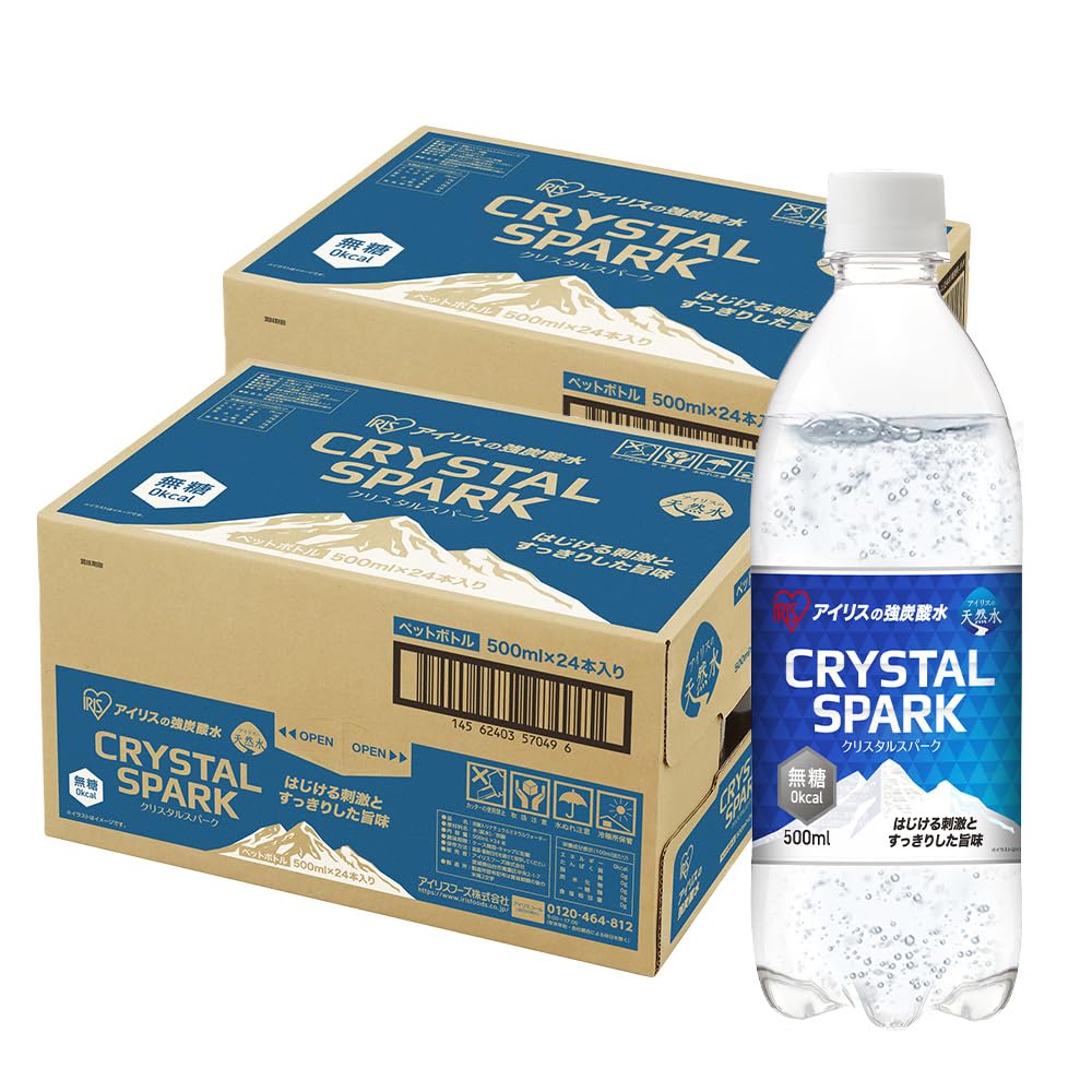 Amazon.co.jp: CRYSTAL SPARK(クリスタルスパーク) 炭酸水 500ml ×48本