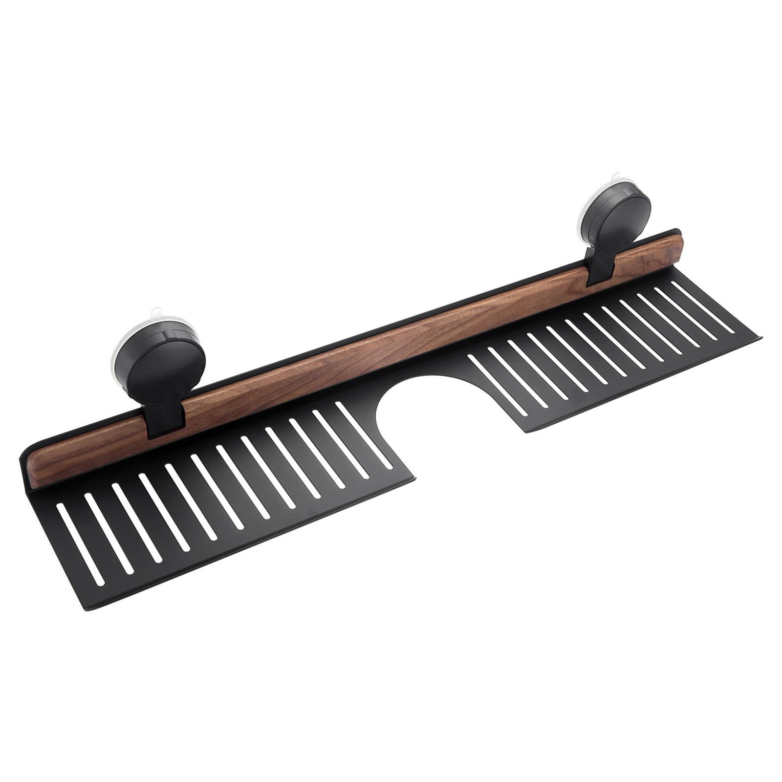 YUANCHUTOP Bathroom Suction Shelf, No Drill Removable Storage Rack, Wall-Mounted or Countertop for Sink, Faucet Overhead Shelf, Space-Saving Solution