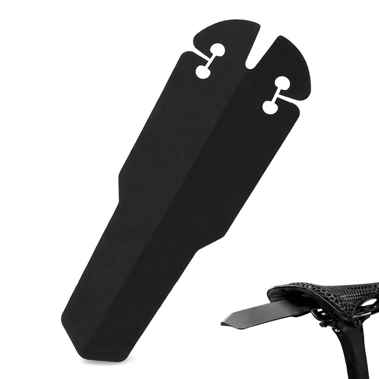 Ultralight Rear Mudguard for Mountain Bike, Waterproof Under Saddle Ass Saver, Clip-on Bicycle Mudguards for Road, Gravel and Urban Cycling, Tool-Free Installation Bike Mud Guard