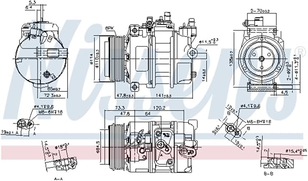 Nissens Air Conditioning Compressor - 89496