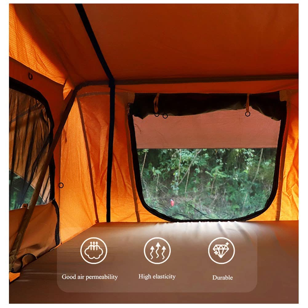 Tente de Toit pour SUV Tente de Toit, Camping pour Camion SUV avec échelle, Tente imperméable et Respirante Grand Espace pouvant accueillir 3 à 4 Personnes