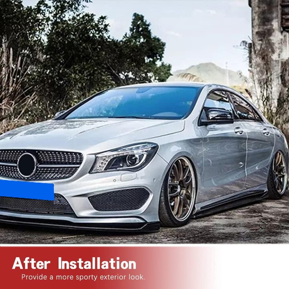 Carbon Fiber Side Skirts for Mercedes Benz A Class W176 A45 2013-2018 CLA Class W117 C117 CLA45 2013-2015 AMG Hatchback Pre-Facelift Car Side Skirt Extension Rocker Panel Factory Outlet