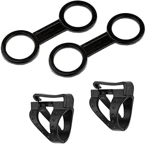 Fermasnorkel Per Subacquea - Doppio Anello In Silicone E Clip Sgancio Rapido - Universale Per Maschere E Boccagli - Foto 5