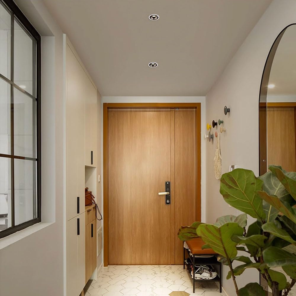 Sensore di Movimento a infrarossi a LED, faretto da Incasso da 7 W, Confezione da 15 LED con sensore di Movimento a infrarossi Controllato da Luce, per Interni, corridoi, soggiorni