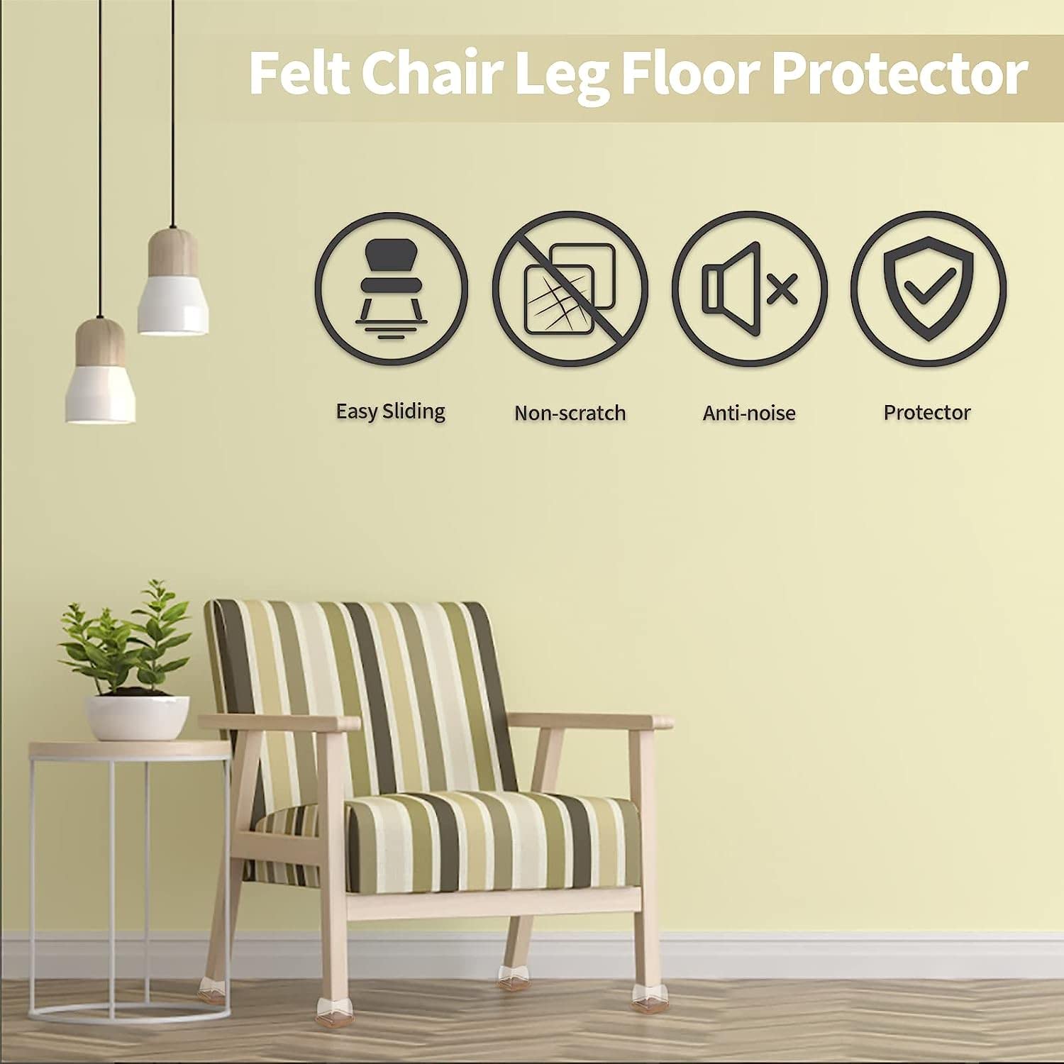 Tapas for muebles, fundas for patas de mesa, almohadillas de fieltro for muebles, 24 piezas de silicona for patas de sillas, fundas de fieltro, protectores for patas de muebles, almohadillas for patas