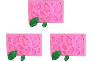 3D Small Leaf Molds Silicone for Sugar Paste, Chocolate, Fondant, Butter, Resin,...