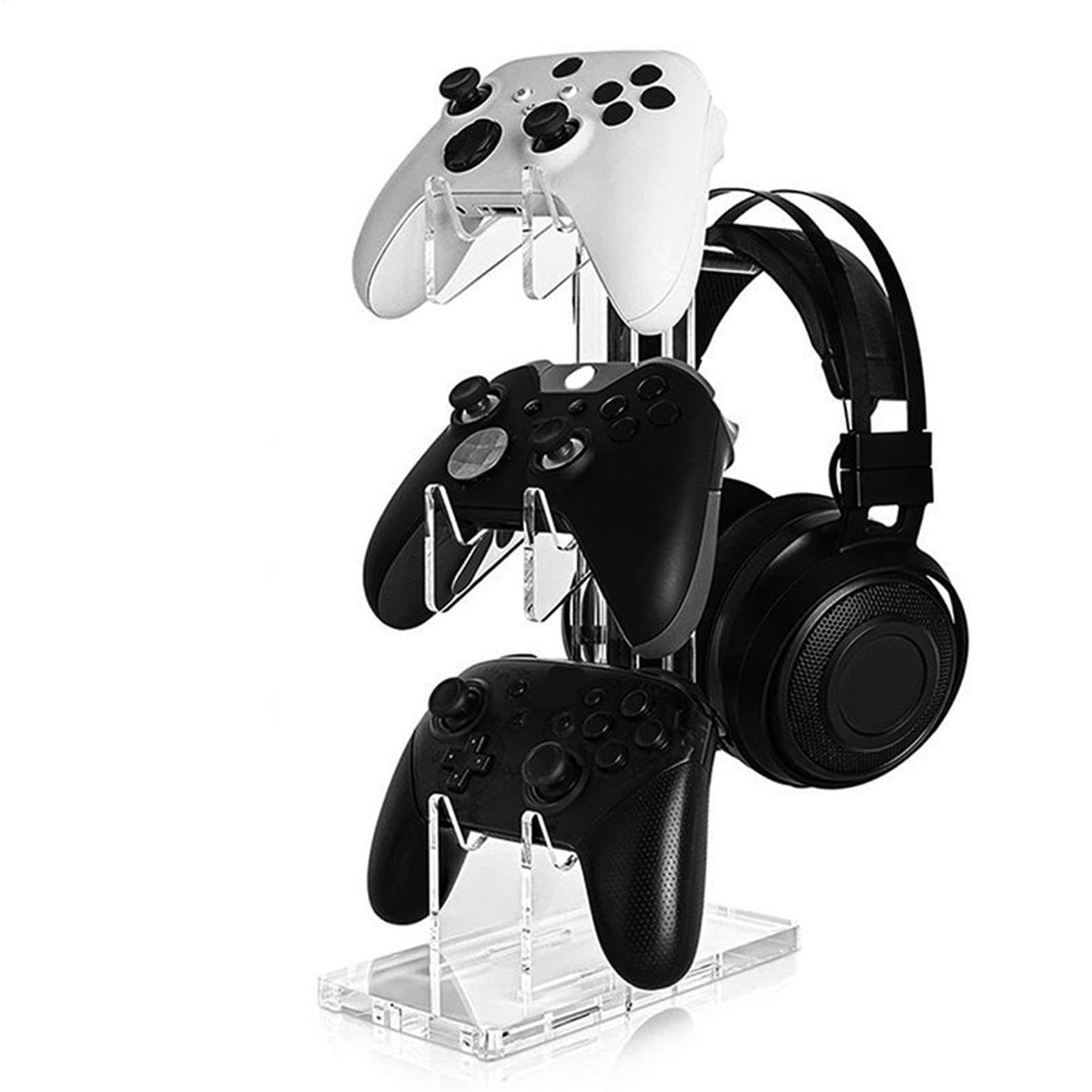 Controller-Display-Ständer, 3-stöckige Kopfhörer- und Game-Controller-Halterung für Schreibtisch, Gaming-Zubehör, stabile Unterstützung für Headsets und Controller