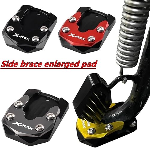 Miniatura 2 de Motorcycle Side Stand pad Motorcycle Accessories Kickstand Side Stand Extension Enlarger Pad Side Bracket for Y&AMAHA Xmax X-MAX 125 250 300 400