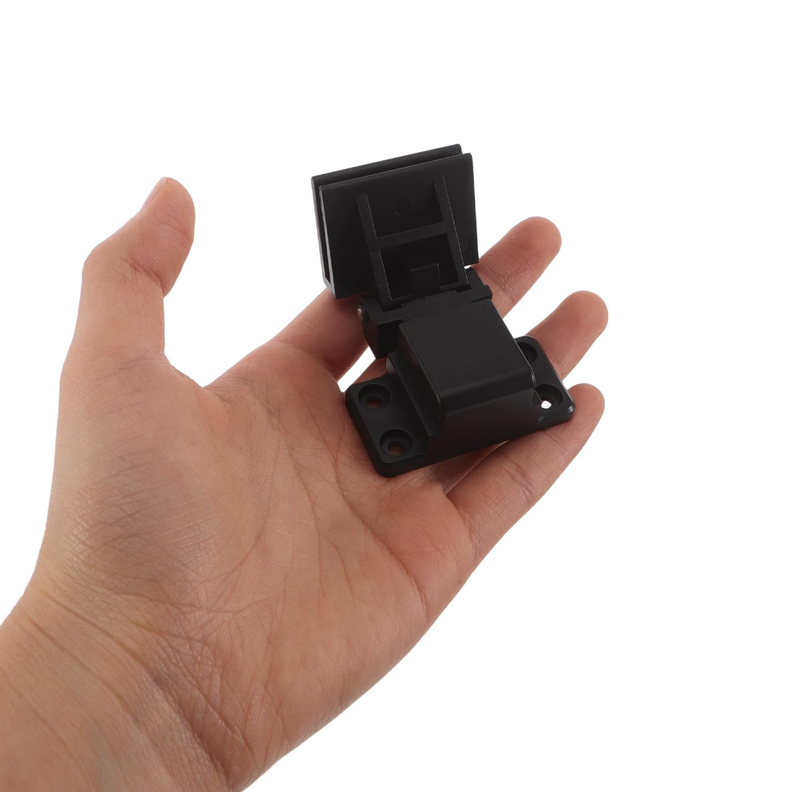 UKCOCO Charnières et Compatibilité Noires en Plastique Structure Stable pour Couvercle Anti-poussière de Platine Vinyle pour Installation Audio Domestique