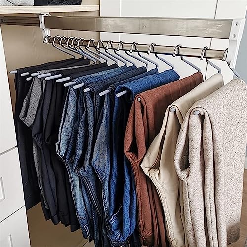 Rail de diapositives LWX coulissant pour pantalon et penderie rétractable - 4