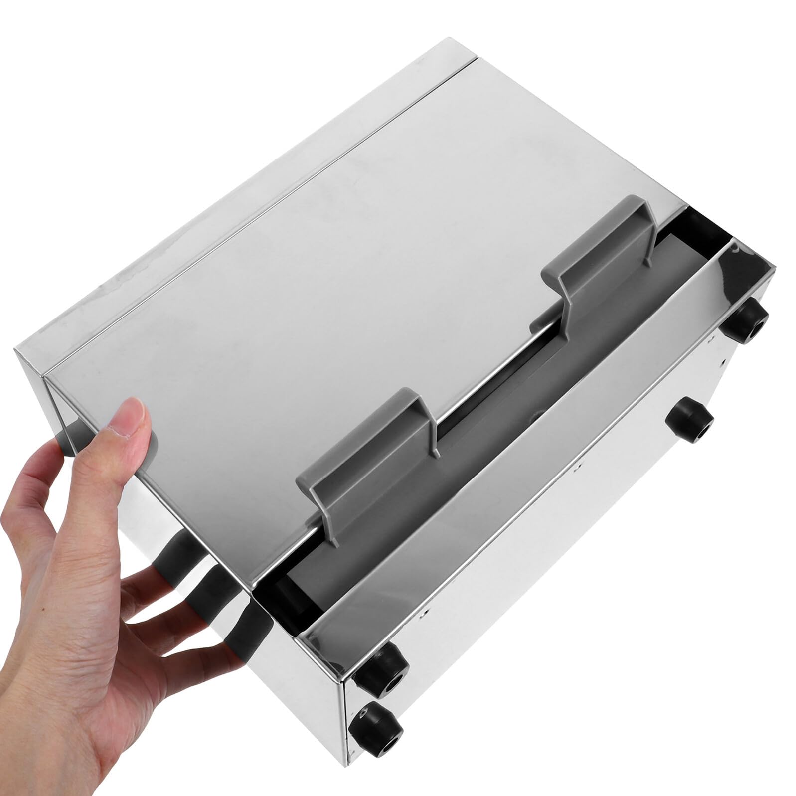 Edelstahl Essstäbchen Strohhalmspender mit Automatischem Pressmechanismus Großer Kapazität Langlebige Aufbewahrungsbox für Restaurants und Teeläden Praktischer Trinkhalmhalter