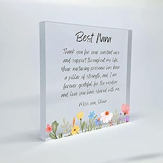 Best Nana Gift, Personalised Best Nana Gift, Best Nana Keepsake, Gift To Best Nana Present, Acrylic Block