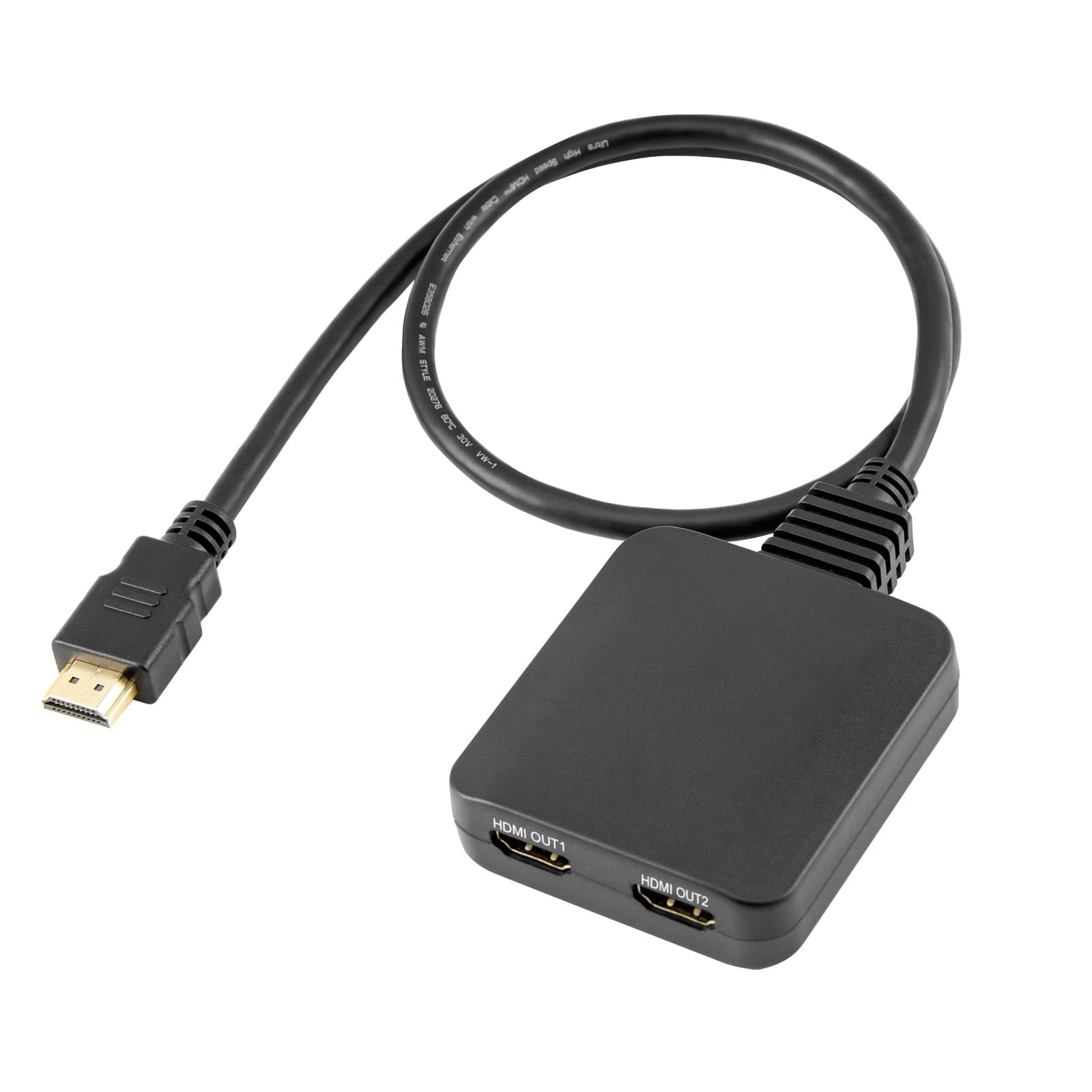 Splitter HDMI 2.1 8K 1 in 2 Out, 48 Gbps ad alta velocità HDMI Switch Box supporta 8K a 60Hz, 3D, HDR, 12-bit Deep Color, HDCP2.3, compatibile con laptop/PC/TV/proiettore