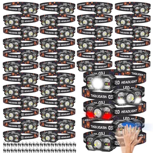 Faros delanteros LED de 10 modos de luz recargables para camping y hogar