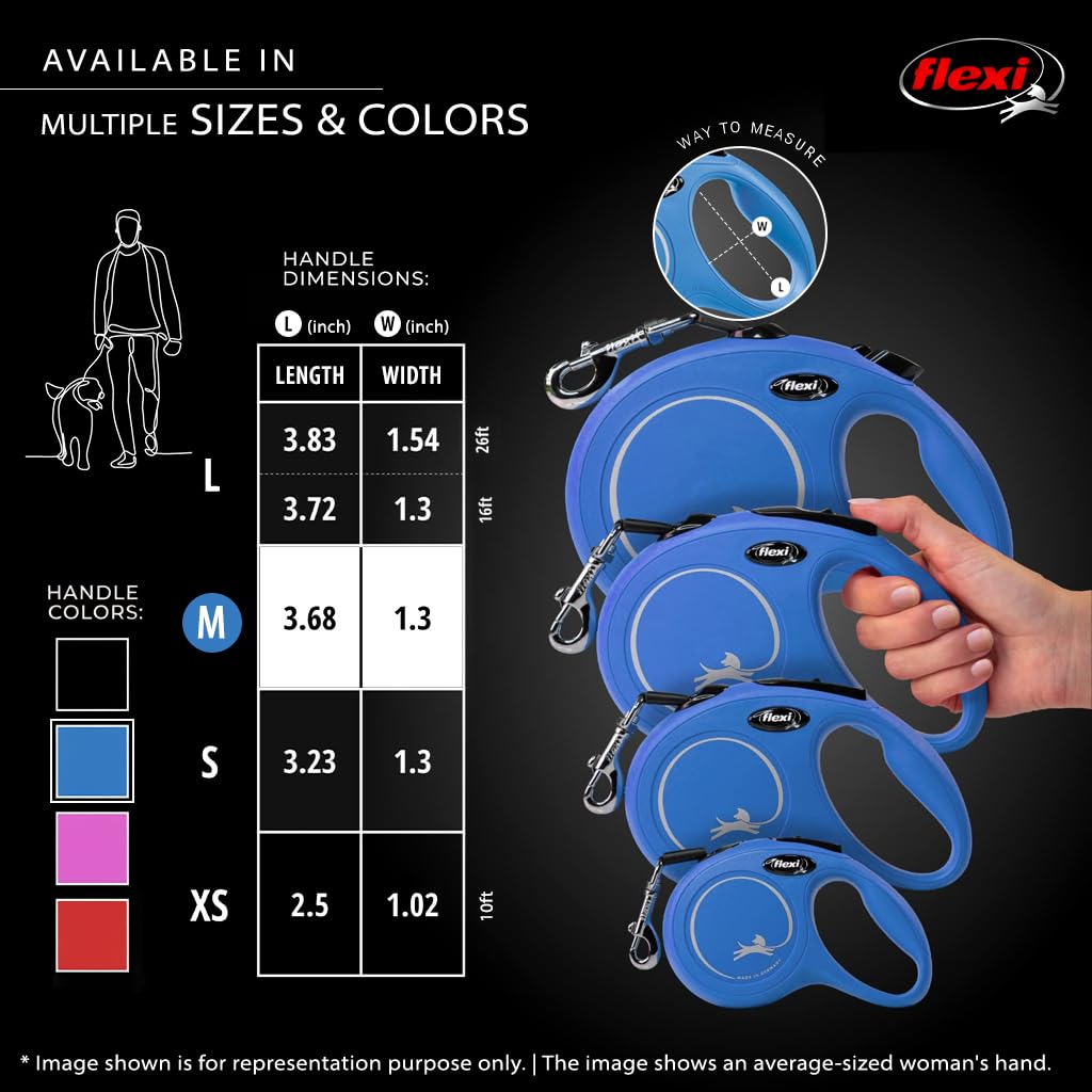 Amazon.com : FLEXI New Classic Tape Retractable Dog Leash for