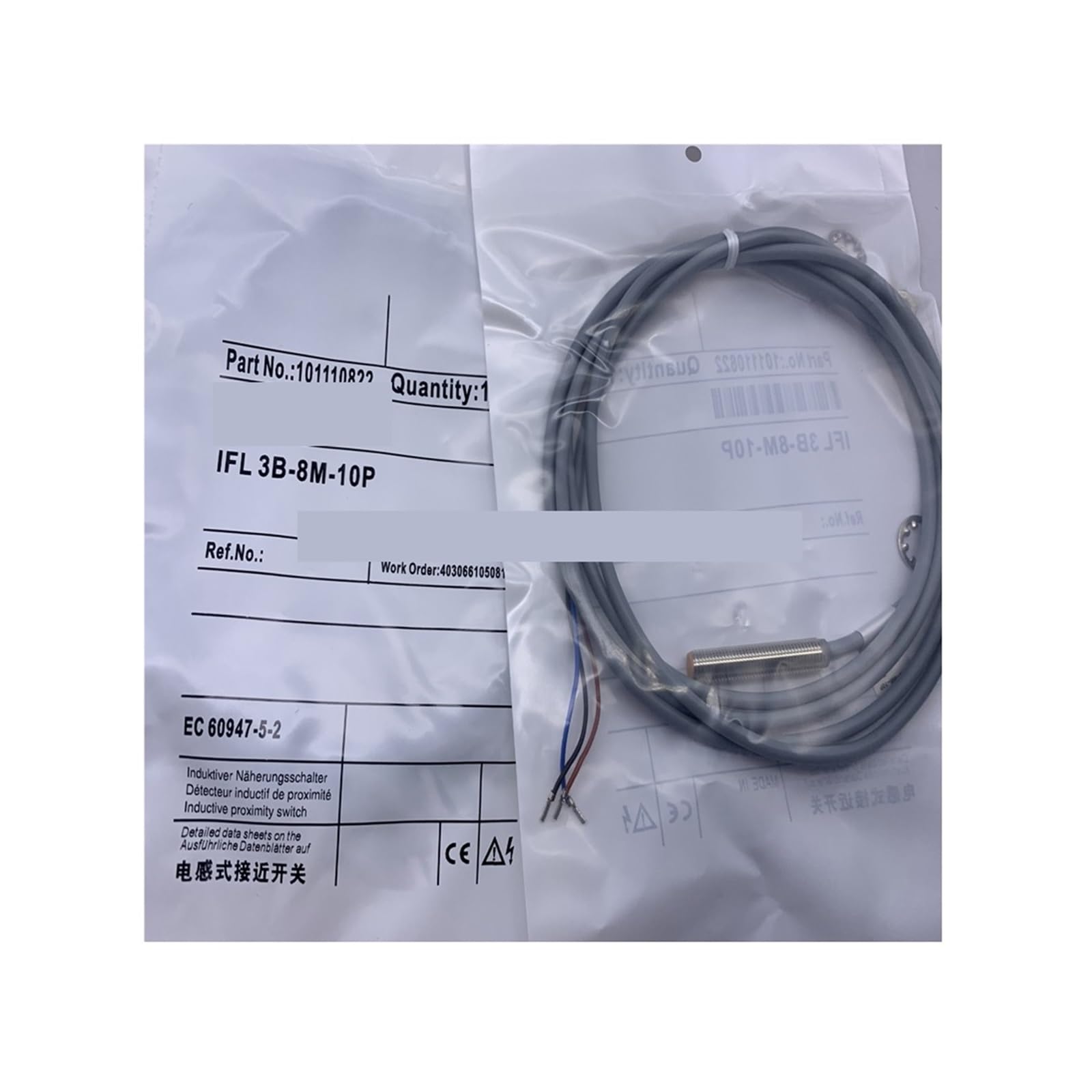 Détecteur de proximité inductif IFL8-18L-10P cylindrique fileté pour l'industrie