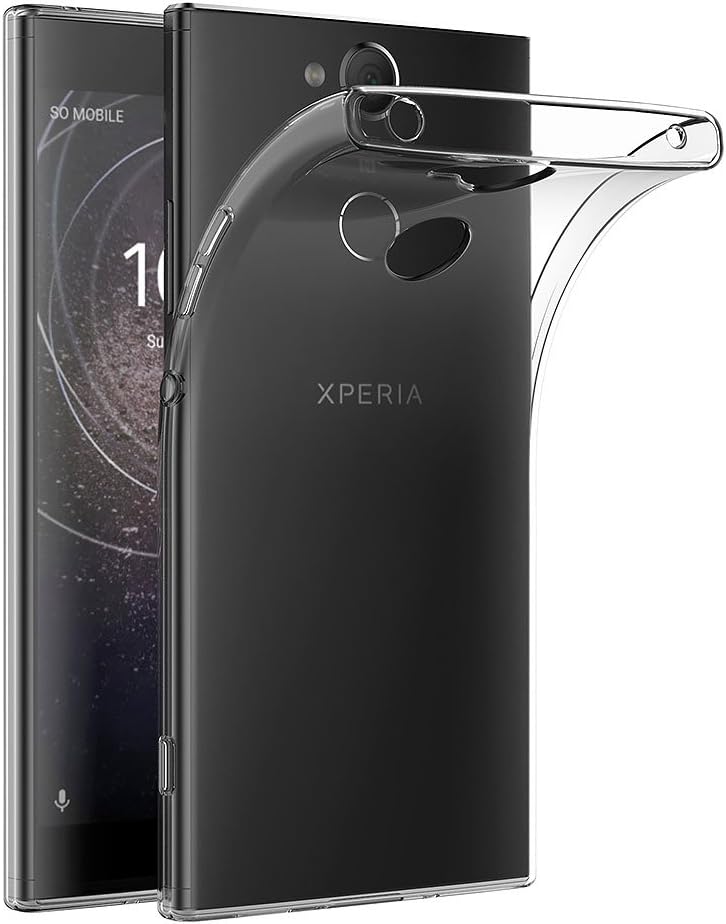 Coque Silicone Avec Cordon Pour Sony Xperia XA2 Ultra, Or Rose Transparent - Mtb More Energy