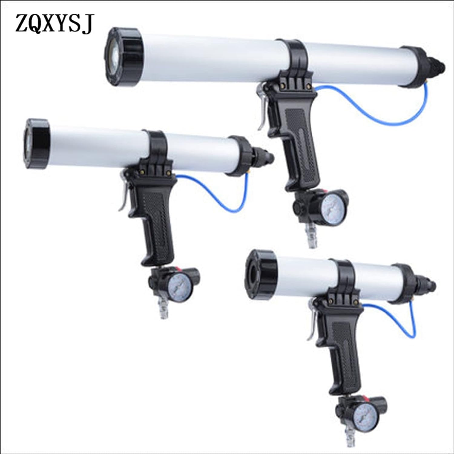M5RU Sand Blaster Gun Kit Pneumatic Sealant Gun 600ml Soft Glue Adjustable Speed Pneumatic Glass Glue Gun Grout Construction Tools