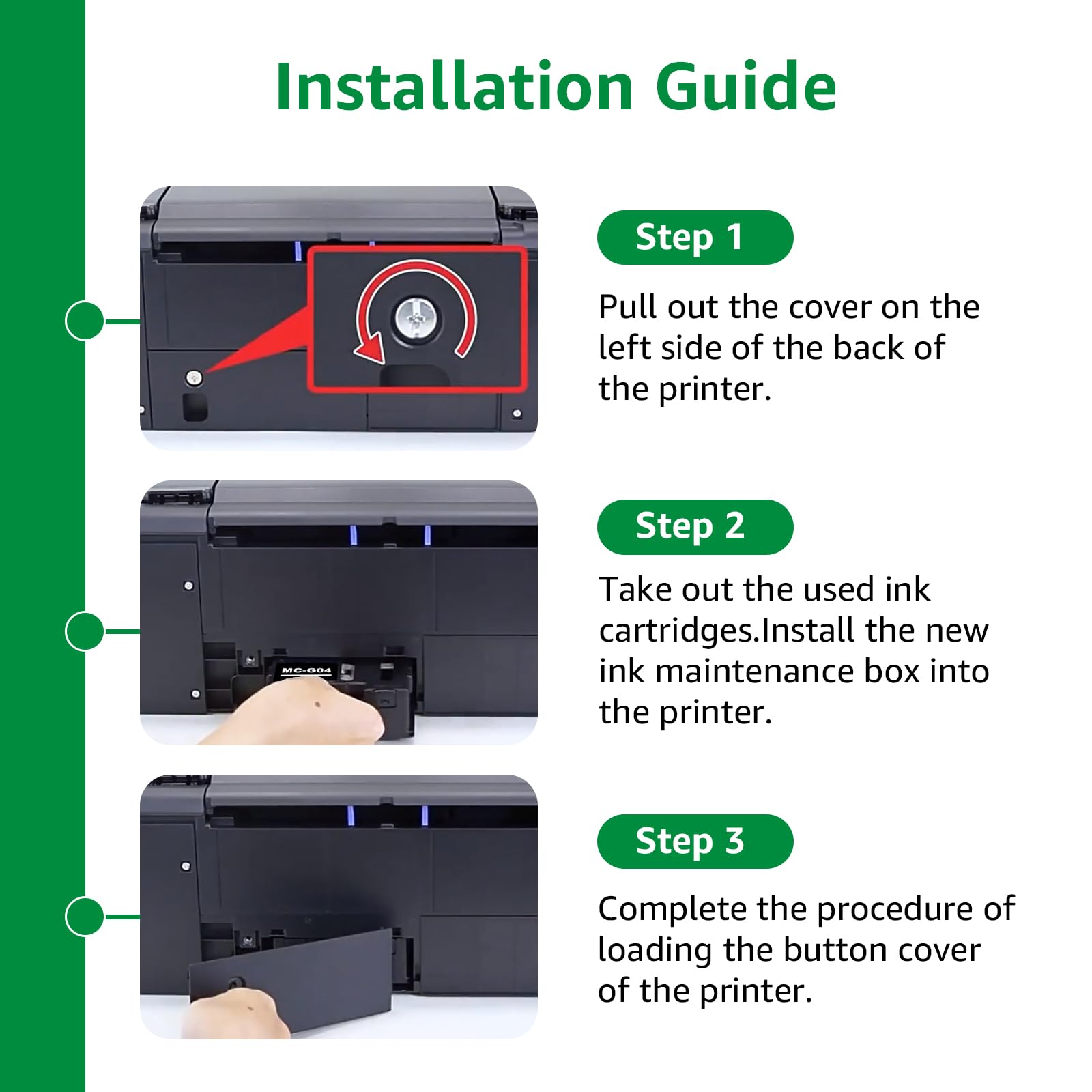 MC-G04 Wartungspatrone Kompatibel mit MC G04 5813C001 Kompatibel mit CAN G1230 G2270 G3270 G1530 G2570 G3570 G3571 G3572 G4570 Drucker (4 Pack)