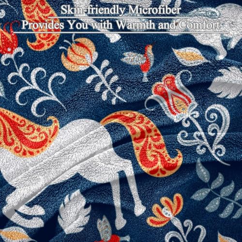 Couverture polaire lapin licorne plaid chaud microfibre douce jeté de canapé - 3