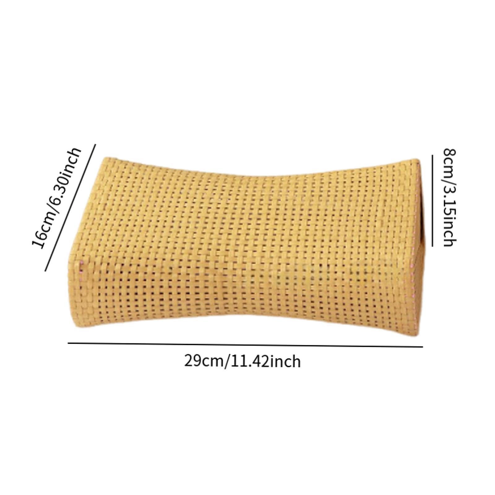 Baoblaze Sauna Pillow Neck Rest Imitation Rattan Breathable Relaxation Neck Pillow Sauna Backrest for Steam Room Bathing Bathroom SPA, S