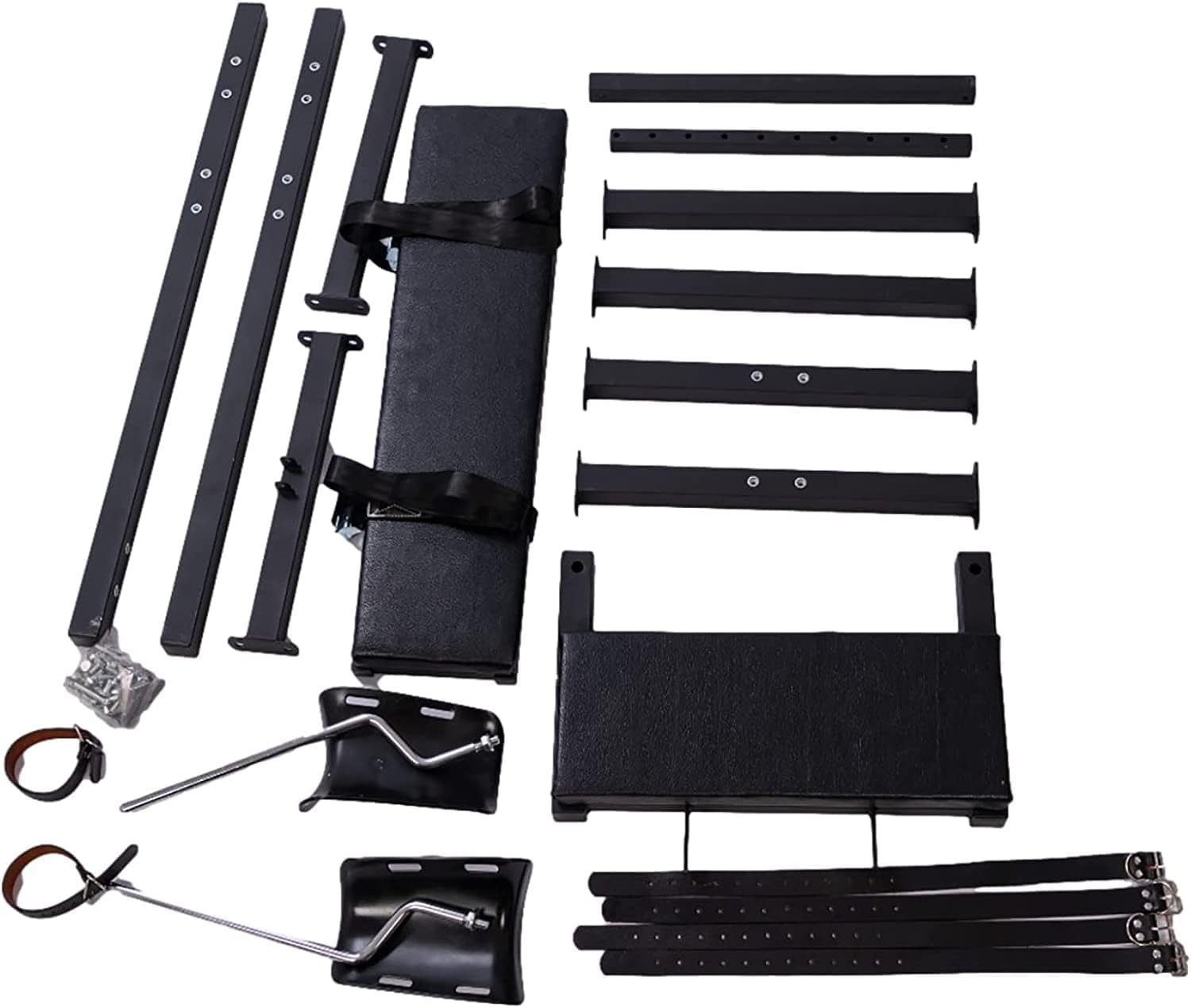 Sedia fetish per bondage ginecologico - Robusta sedia BDSM con vincoli per mani e gambe, schienale regolabile per giochi in clinica e giochi di ruolo erotici