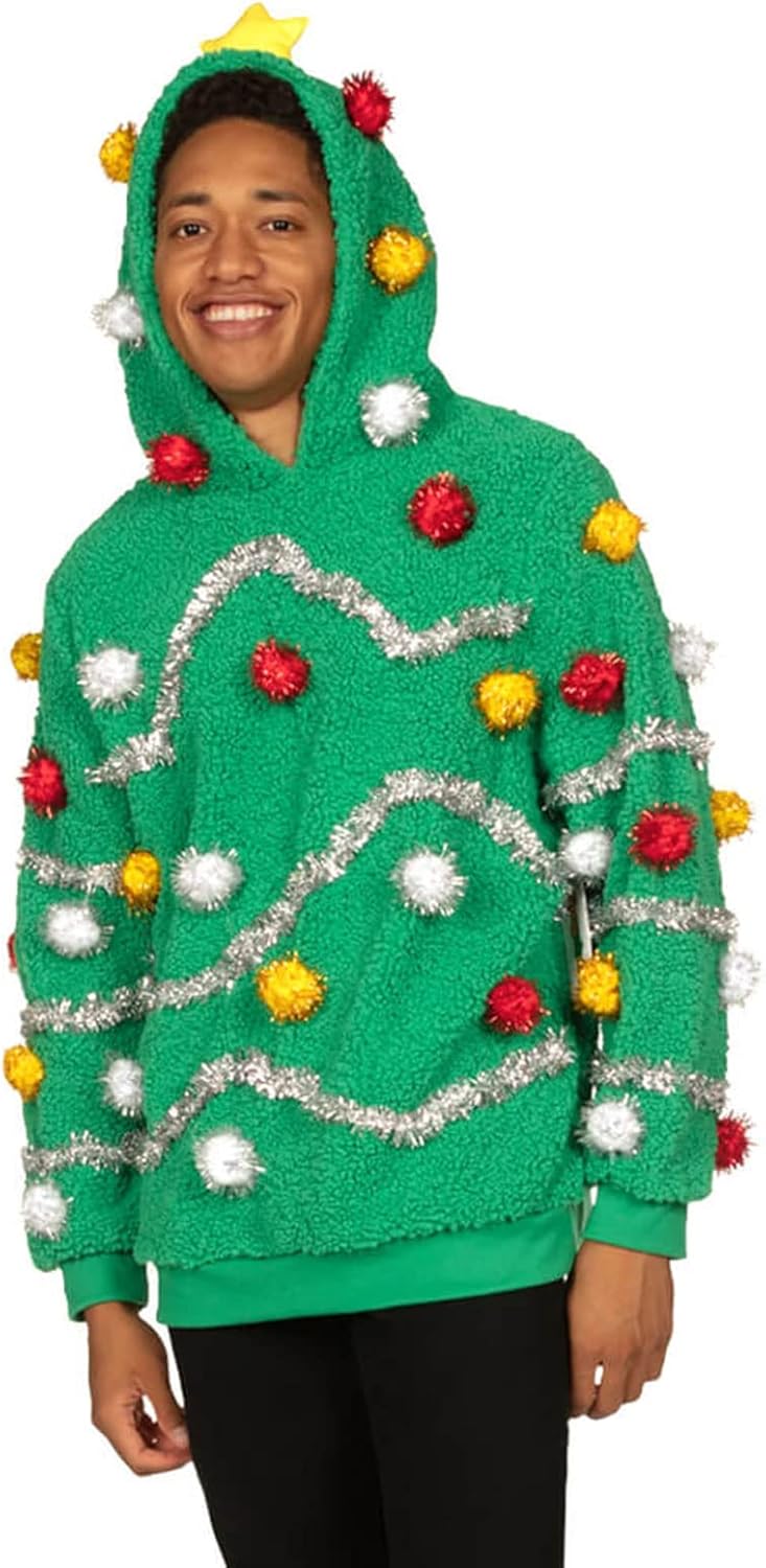 Tacky Mens Christmas Sweatshirt Men's Ugly Christmas Sweater Suit