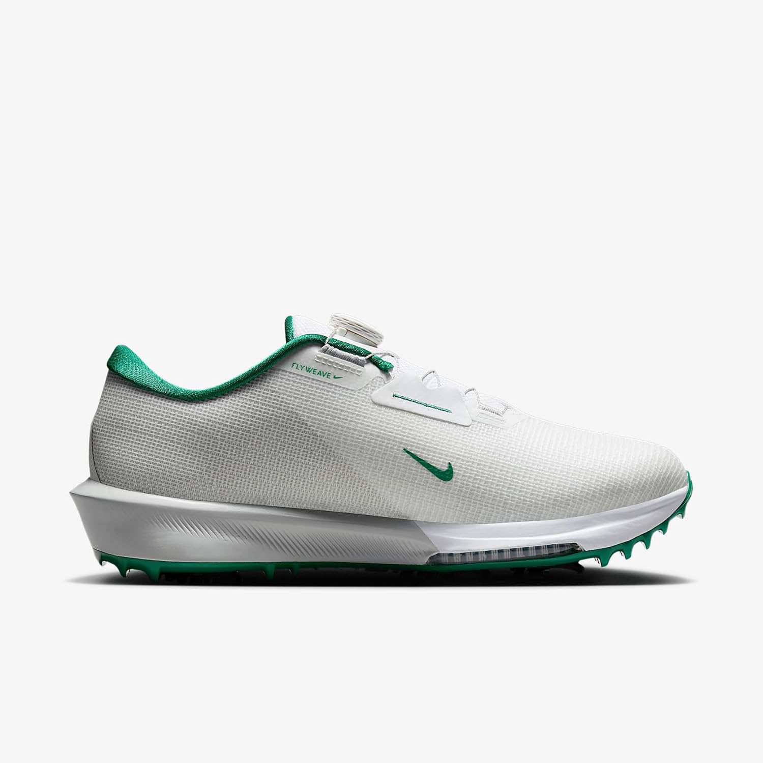 Nike Infinity Tour BOA 2 Golf Shoes (Wide) (White/Photon Dust/Malachite) - Image 3