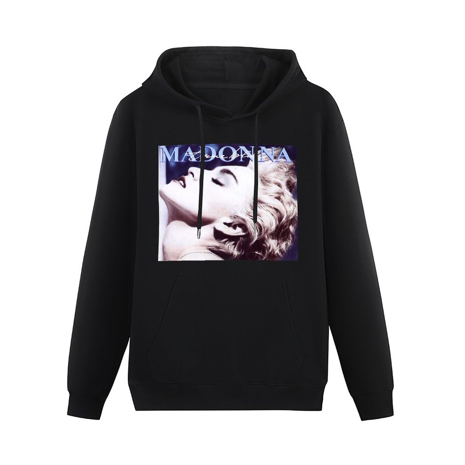 Madonna Hoody True Blue Vinyl Cd Cover Hoodies Long Sleeve Pullover Loose Hoody Mens Sweatershirt Size M
