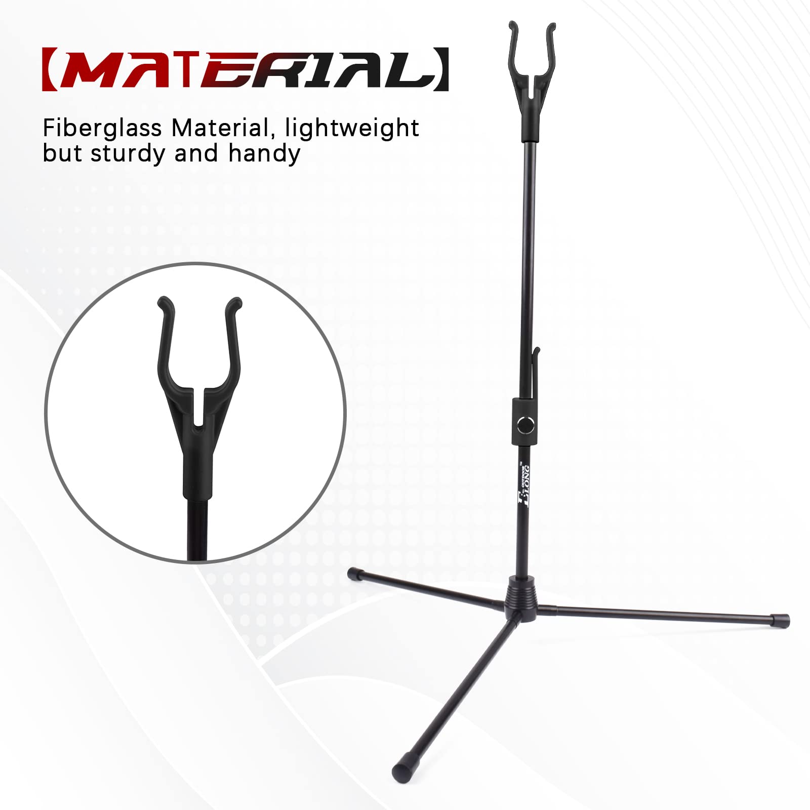 KURUGEILI Bogenständer Fiber Glas - Leichter Bogenhalter Für Recurve & Compound