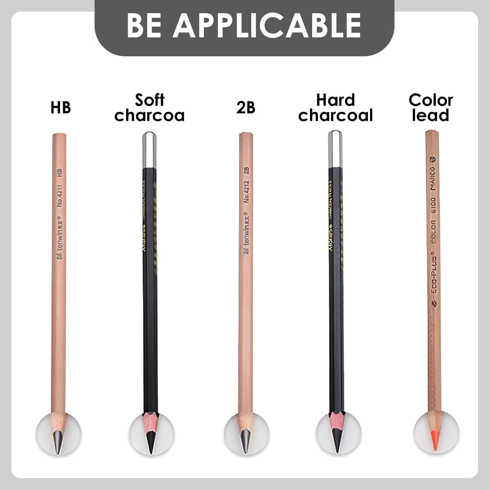 Temperamatite di Bellezza, Temperino Matita Occhi, Temperino Doppio per Matite Cosmetiche, Adatto per Eyeliner, Matita per Sopracciglia (Nero)