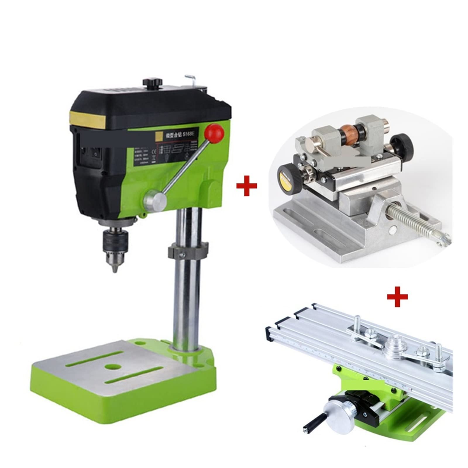 Mini Multi-function Workbench Drill 680W High Power BG-5168E Electric Bench Drill Portable Woodwork Drilling Milling Machine 680W,DIY Tools