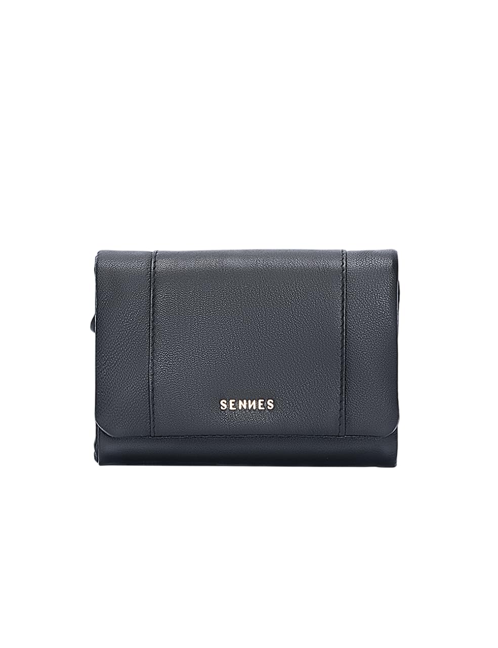 Women's Wallet, Slim Wallet with Card Compartments and Cash Pocket, Suitable for Work, Travel and Daily Carry_Black-image-48