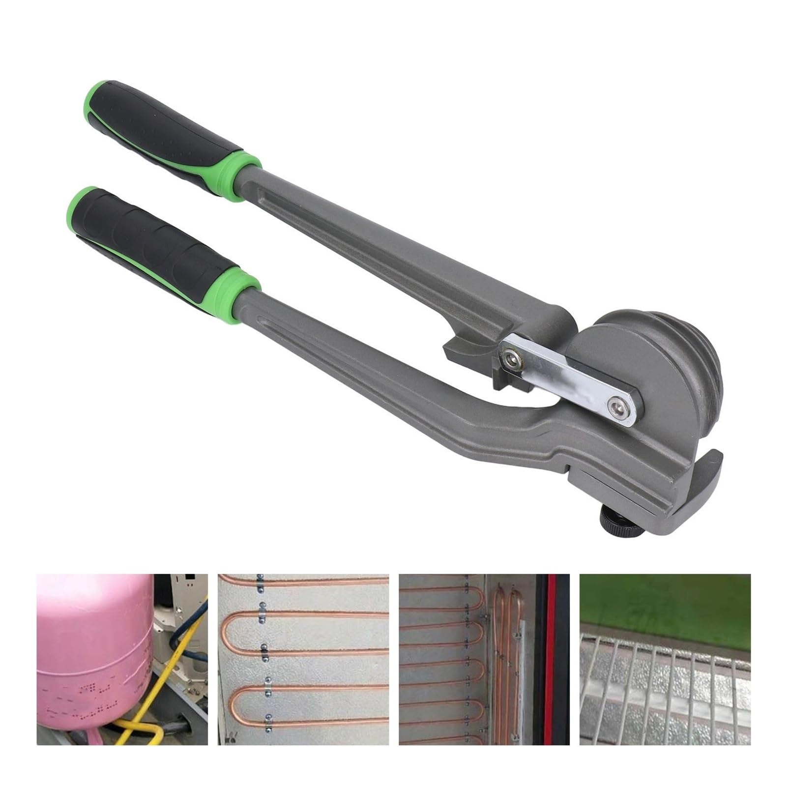Piegatubi, Piegatubi 3 in 1 1/4" 3/8" 1/2", utensile in lega di alluminio da 180 gradi con impugnatura in gomma