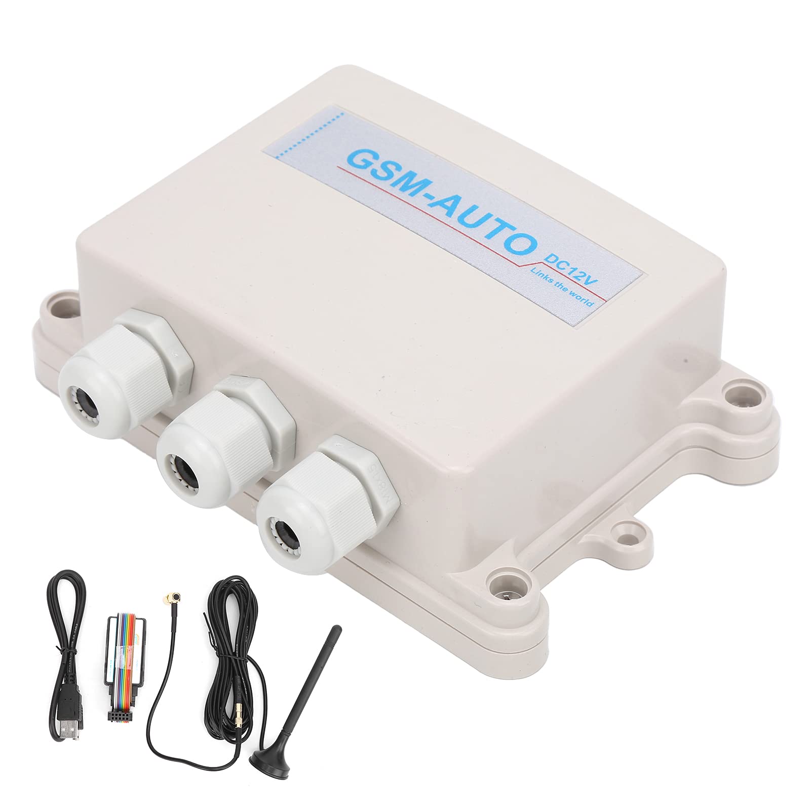 AMONIDA Mando a Distancia de Doble Canal, Inalámbrico, Resistente Al Agua, gsm 4G, Interruptor Remoto para Control de Acceso de Puerta, Avión, Hangar, ABS (Versión de EE. UU.)
