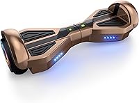 XERATH Sci-Fi Hoverboard for Kids 7-12: Self-Balancing Scooter with 6.5" LED Wheels, Bluetooth Speaker, UL2272 Certified (Rose)