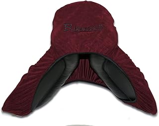 Rhinegold Stretch Jersey Saddle Cover - Dark Red