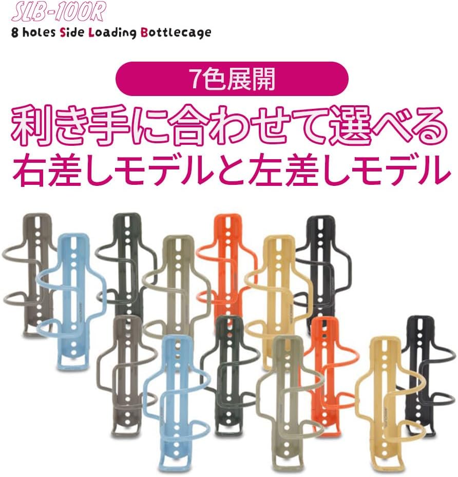 MINOURA SLB-100L (Left Opening Type) Side Loading Bottle Cage, Blue Pearl