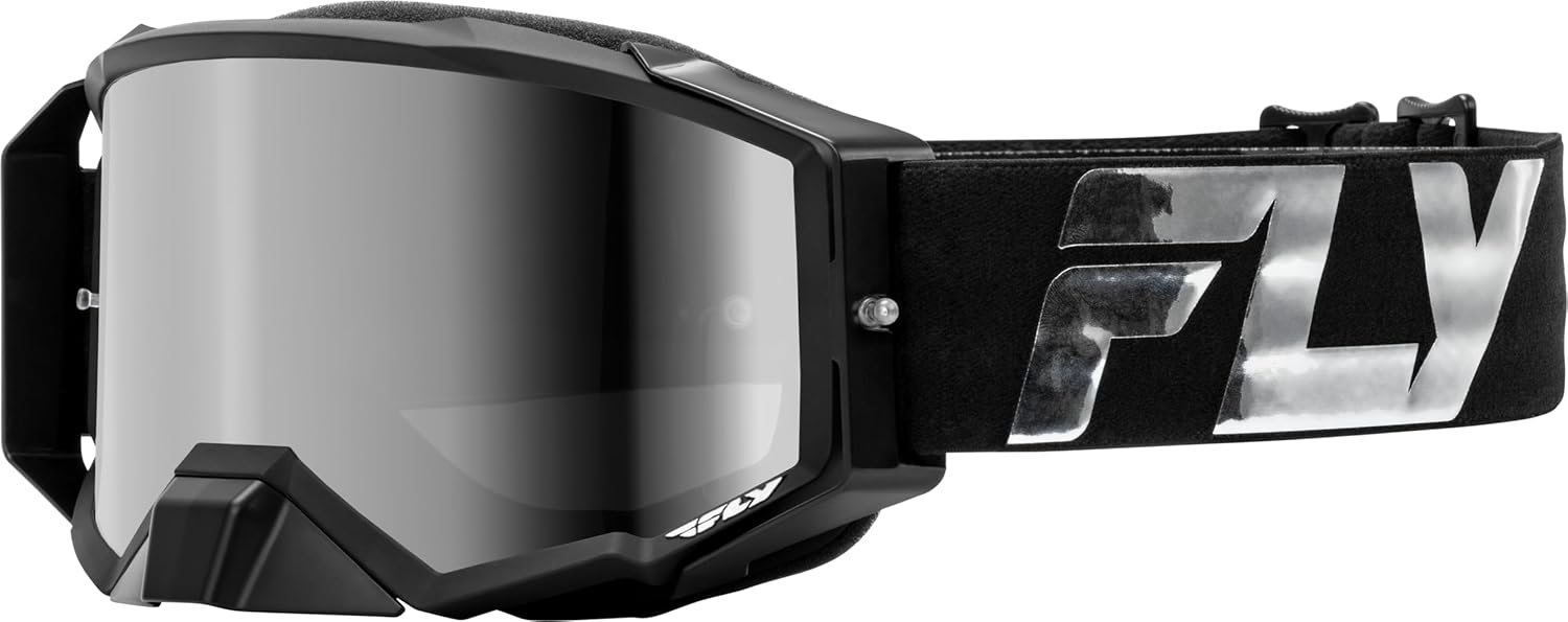 Fly Racing Zone Elite Legacy Adult Goggle (Black/Grey Camo with Mirror/Smoke Lens, Adult)