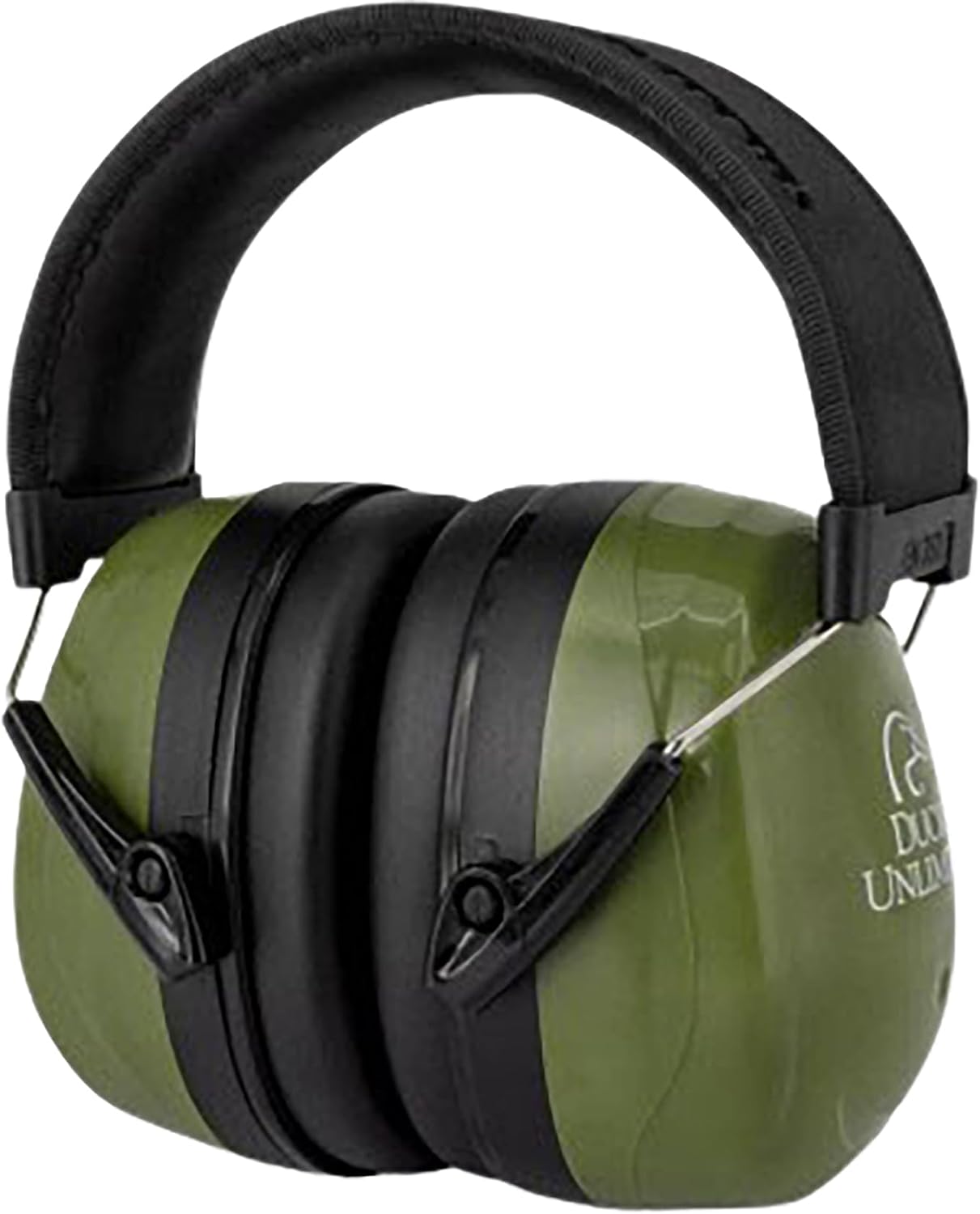 Ducks Unlimited Hunting and Shooting Hearing Protection, Unisex NRR 26db Green High Performance Passive Earmuff with Adjustable Headband and Padded Earcups