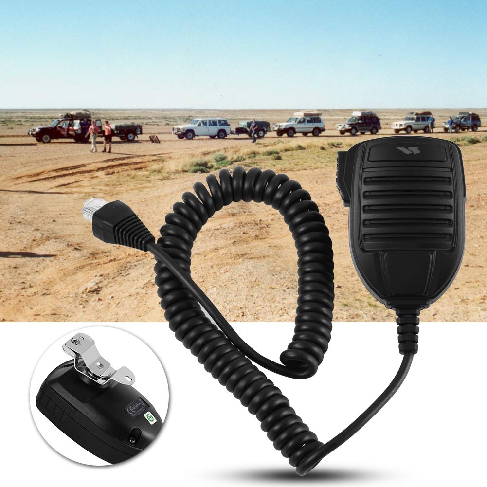 Dilwe Microfono mobile 50 cm microfono esterno auto cancellazione del rumore MH-67A8J microfono manuale/spalla con connettore modulare RJ45 a 8 pin/pulsanti PPT per Vertex