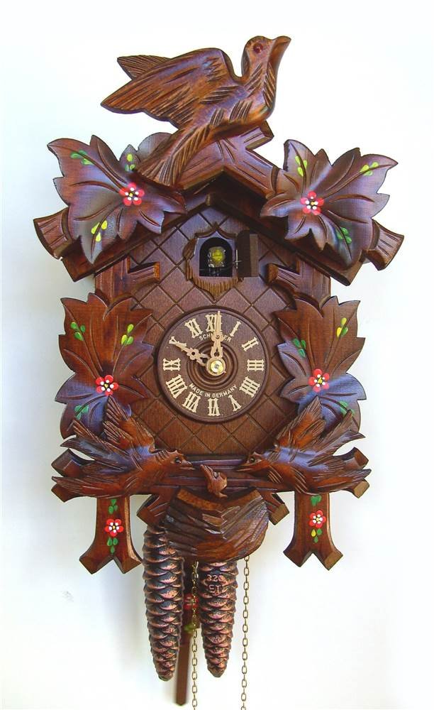 1-Day Moving Birds Cuckoo Clock