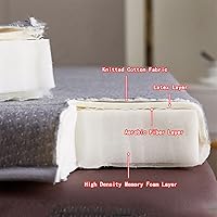 Vista 3 de Cubrecolchón de cama de spa con cabeza cuadrada, redonda, trapezoidal, antideslizante, de espuma viscoelástica, para mesa de masaje, accesorios