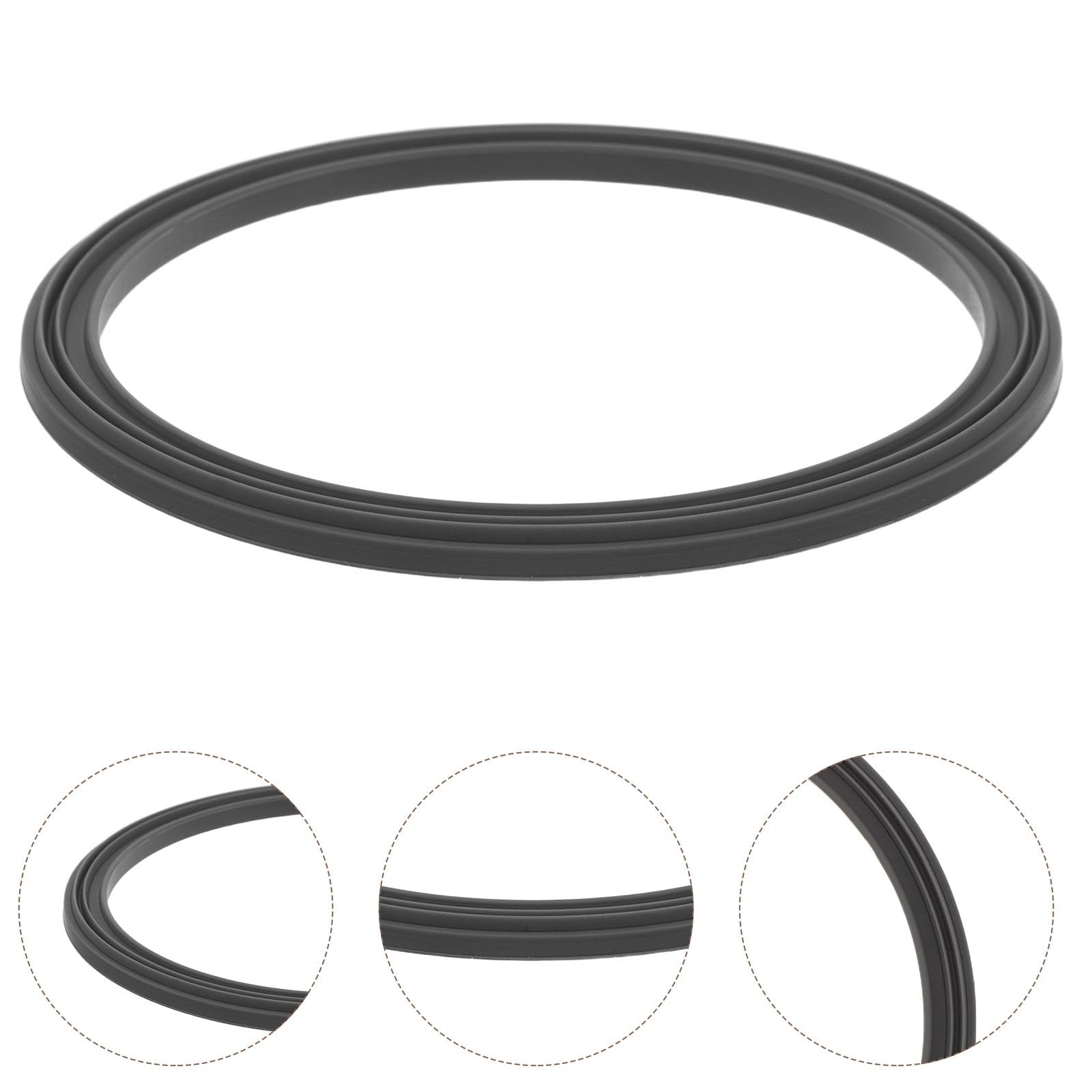 Lot de 2 joints d'étanchéité en silicone pour sorbetière - Anti-fuite - Compatible avec Ninja Creami - Accessoire de rechange pour crème glacée - Joint en silicone durable
