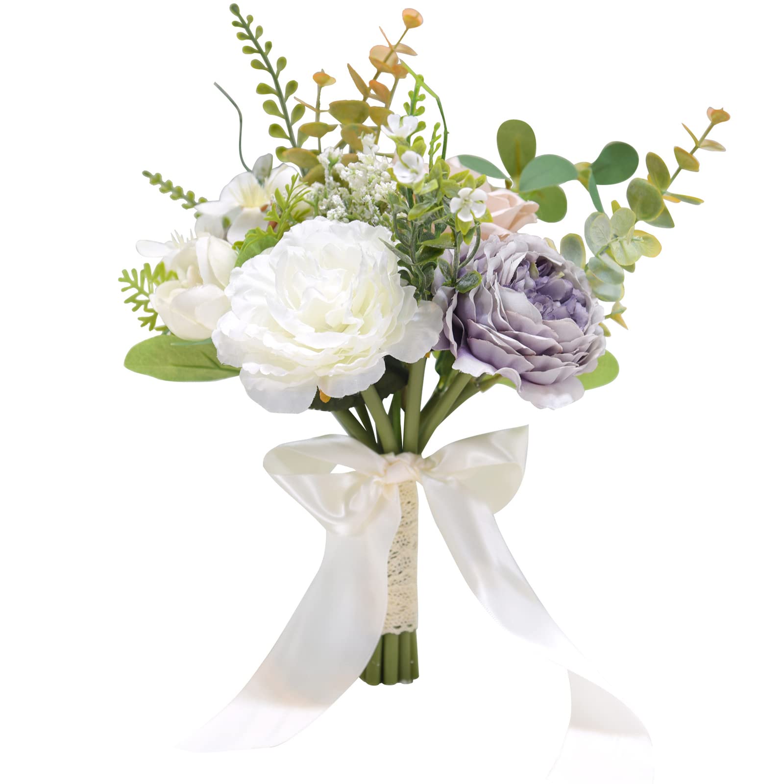 Bouquet, bouquet da sposa, bouquet da sposa, fiori artificiali, decorazione per la casa, romantico bouquet da sposa con peonia artificiale, bouquet da sposa bouquet da damigella d'onore con nastro