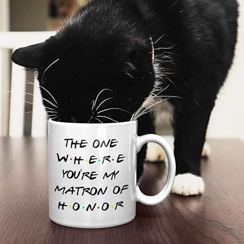 Miniatura 4 de Taza de té inspirada en el programa de televisión Matron of Honor para hermana o mejor amiga, The One Where You're My Matron of Honor Friends para