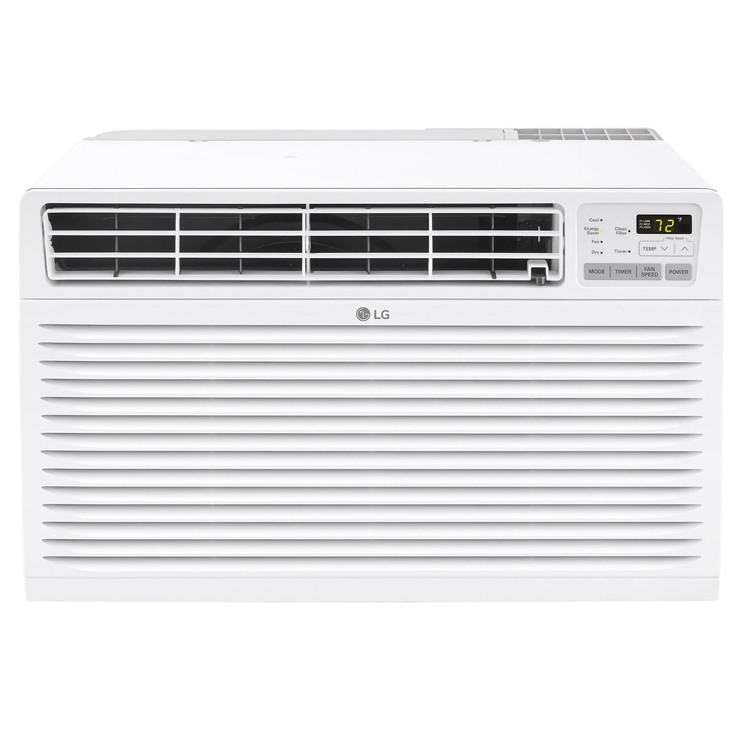 14,000 BTU Through the Wall Air Conditioner, 230/208V, Cools 700 Sq.Ft. for Bedroom, Living Room, Apartment, Electronic Control with Remote, White