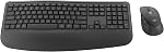 Logitech Signature Comfort Plus Combo MK880 Wireless Keyboard and Mouse Combo, Full-Size Comfort Keyboard with Palm Rest, Silent Clicks, Bluetooth, for Windows and macOS - Graphite