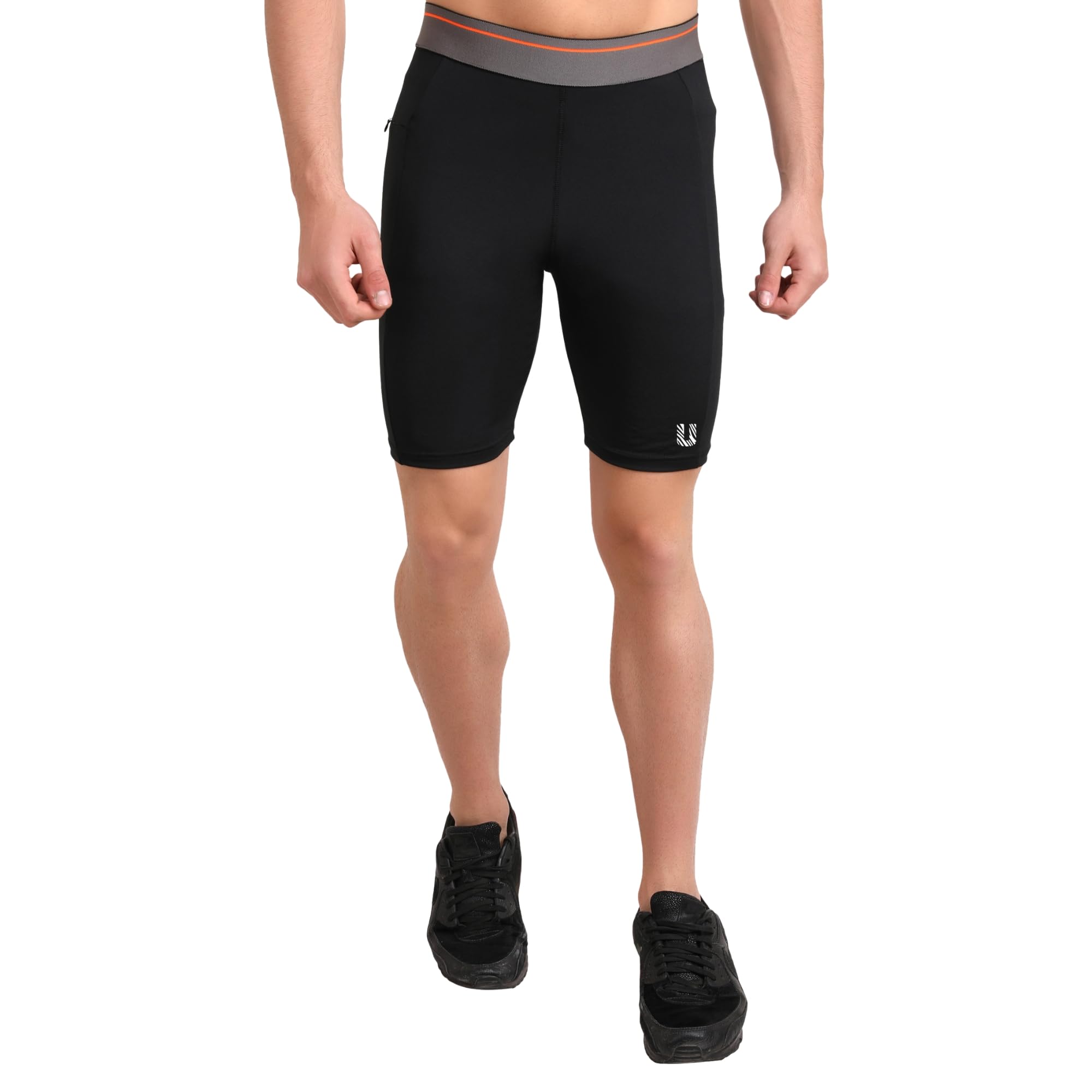 UBBEATABLE Men's Compression Workout Shorts Leggings with Pockets for Phone - Base Layer Tights, Short Pants-image-20
