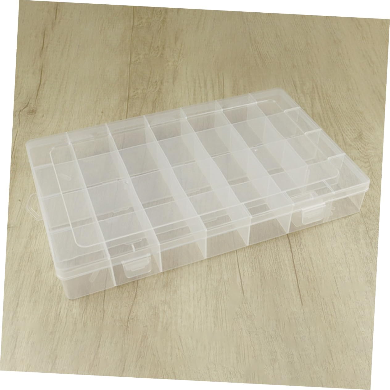 Happyyami 2pcs Plastic Storage Box for Jewelry Beads and Fishing Tackle Multi-functional Organizer Design for Craft Supplies and Small Parts